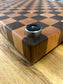 Checkered butcher block, end grain cutting board